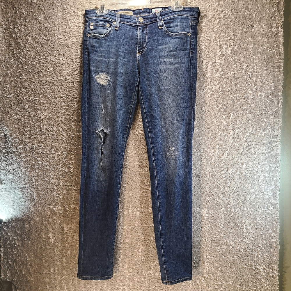 AG Adriano Goldschmied The Legging Super Skinny Ankle Jeans Sz 28 Act (30X30)!